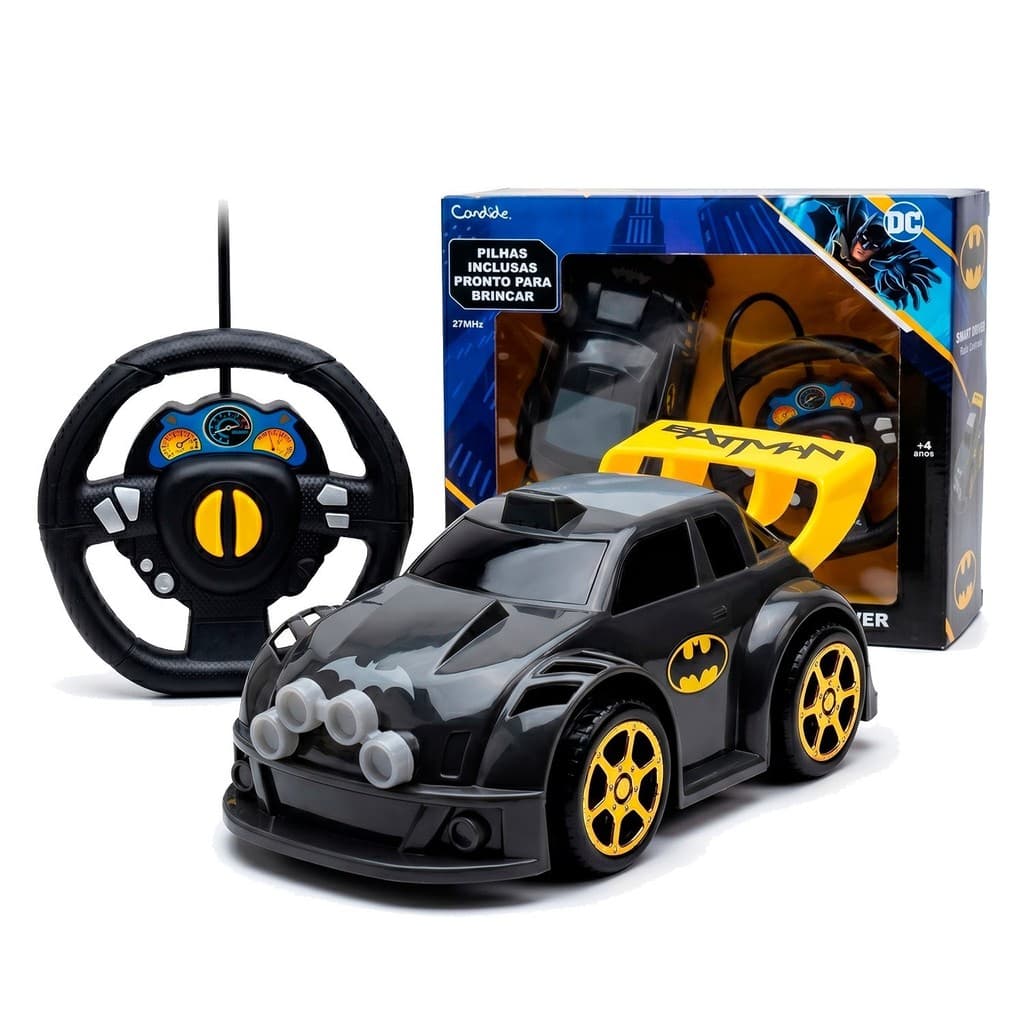 Veículo Smart Driver Batman Carrinho De Controle Remoto Volante Infantil - Candide
