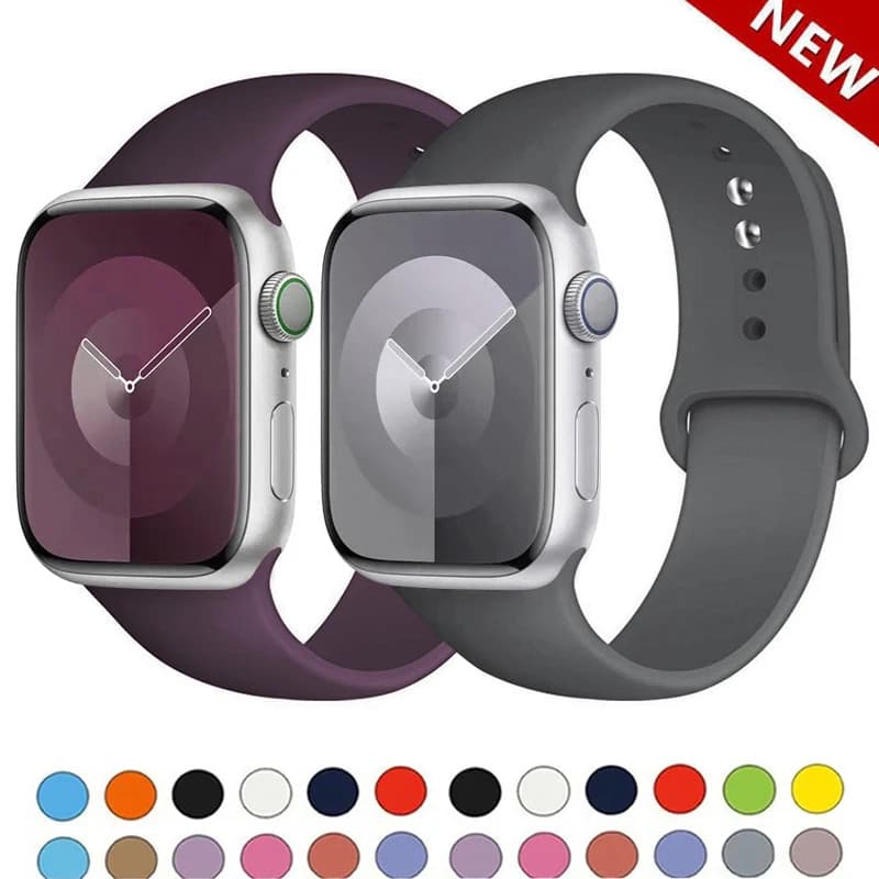 Pulseira Silicone Sport Relogio Compativel Smartwatch Apple Watch Series 1 2 3 4 5 6 SE 38 40 41 42 44 – O Melhor Preço