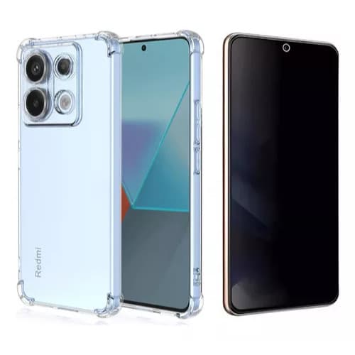 Capa Capinha Anti Impacto Compatível Com Redmi Note 13 5G E/OU Película 3D Privacidade