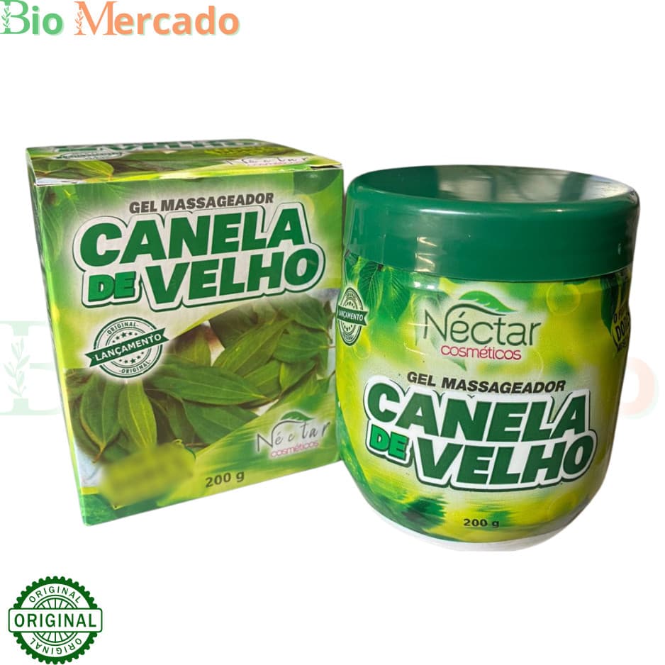 Kit 12 Unidades Gel Massageador Canela de Velho 200g Néctar Cosméticos Original | Uso Corporal Diário