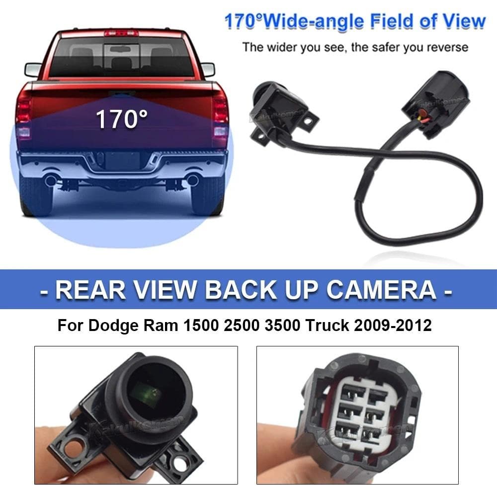 Câmera De Visão Traseira Do Carro 170 ° Veículo Noturna Full HD Que Inverte Câmeras Traseiras Para Caminhão Dodge Ram 15