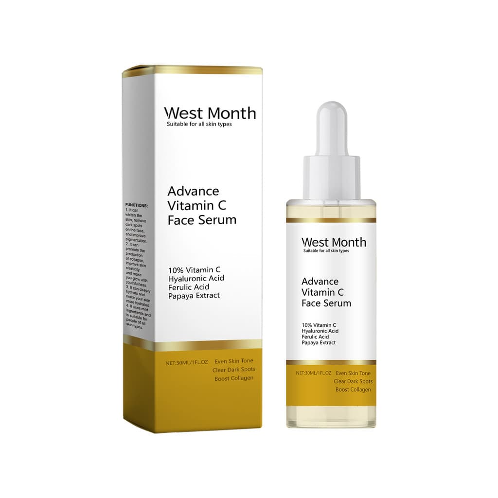 West Month Vitamina C Essência Vitamina C Ilumina Essência Hidratante Suave Facial Opaca
