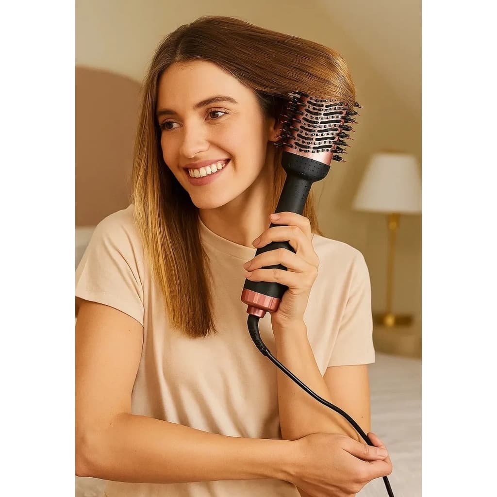 Escova Secadora Cabelo Profissional Bivolt Alta Potencia Modeladora Anti Frizz