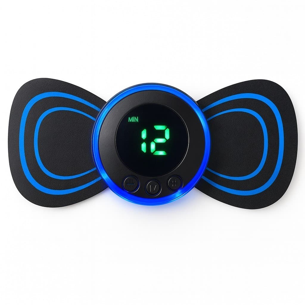Aparelho Massageador EMS Portátil 8 Modos de Massagem Estimulador Muscular Elétrico USB