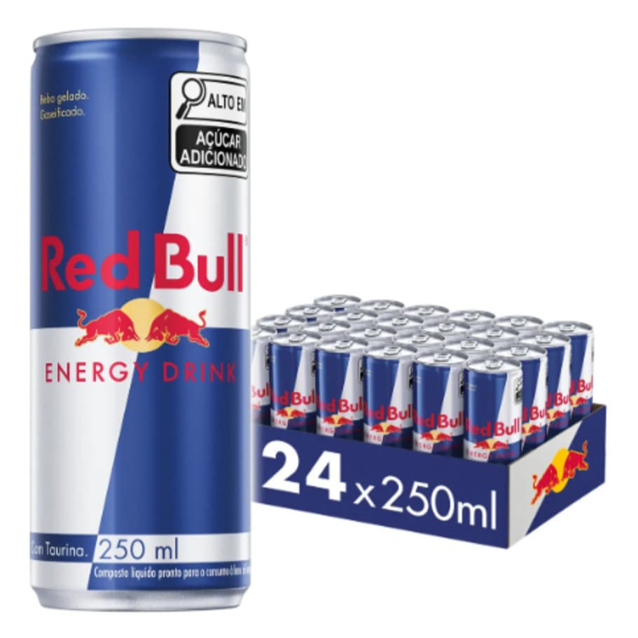 KIT 24 UNIDADES ENERGETICO RED BULL TRADICIONAL 250ML