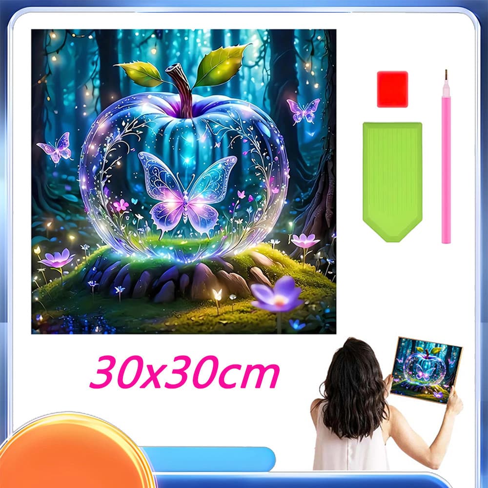 Pequeno conjunto de pintura de diamante quadrado 5d diy