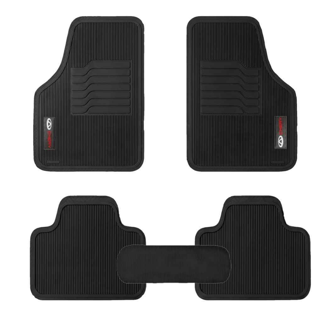Tapete Automotivo Carro Chery QQ 2011 2012 2013 2014 2015 2016 2017 2018 2019 2020 Borracha