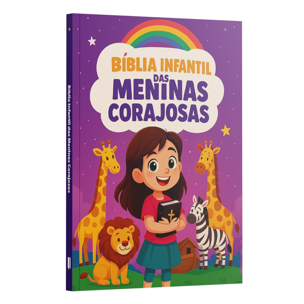 Bíblia Infantil Ilustrada | Jardim das Promessas | Histórias de Meninas Corajosas na Fé em Jesus Cristo