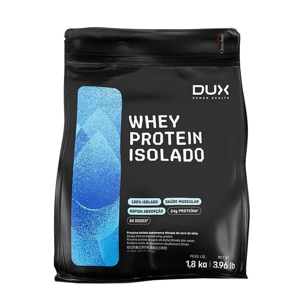 Whey Protein Isolado - 1800g Refil Chocolate - Dux Nutrition