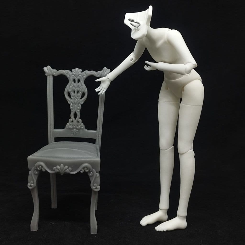 Estoque pronto BID Boneca Corpo Nu Menina BJD Corpo Impressão 3D Boneca Articulada Móvel Filme Branco Boneca Nu Modelo B