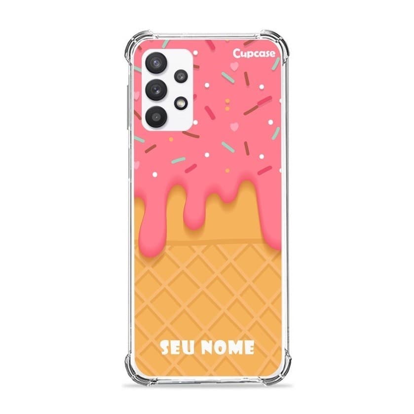 Capa Capinha Celular Sorvete Com Nome  Varios Modelo de Celulares personalizado