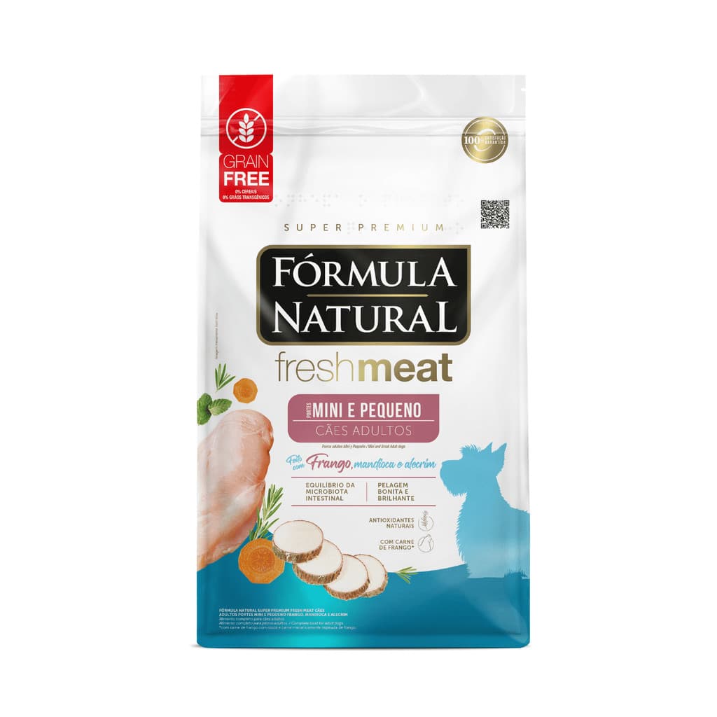 Ração para Cachorro Fórmula Natural Fresh Meat Adulto Mini Pequeno Sabor Frango 1Kg