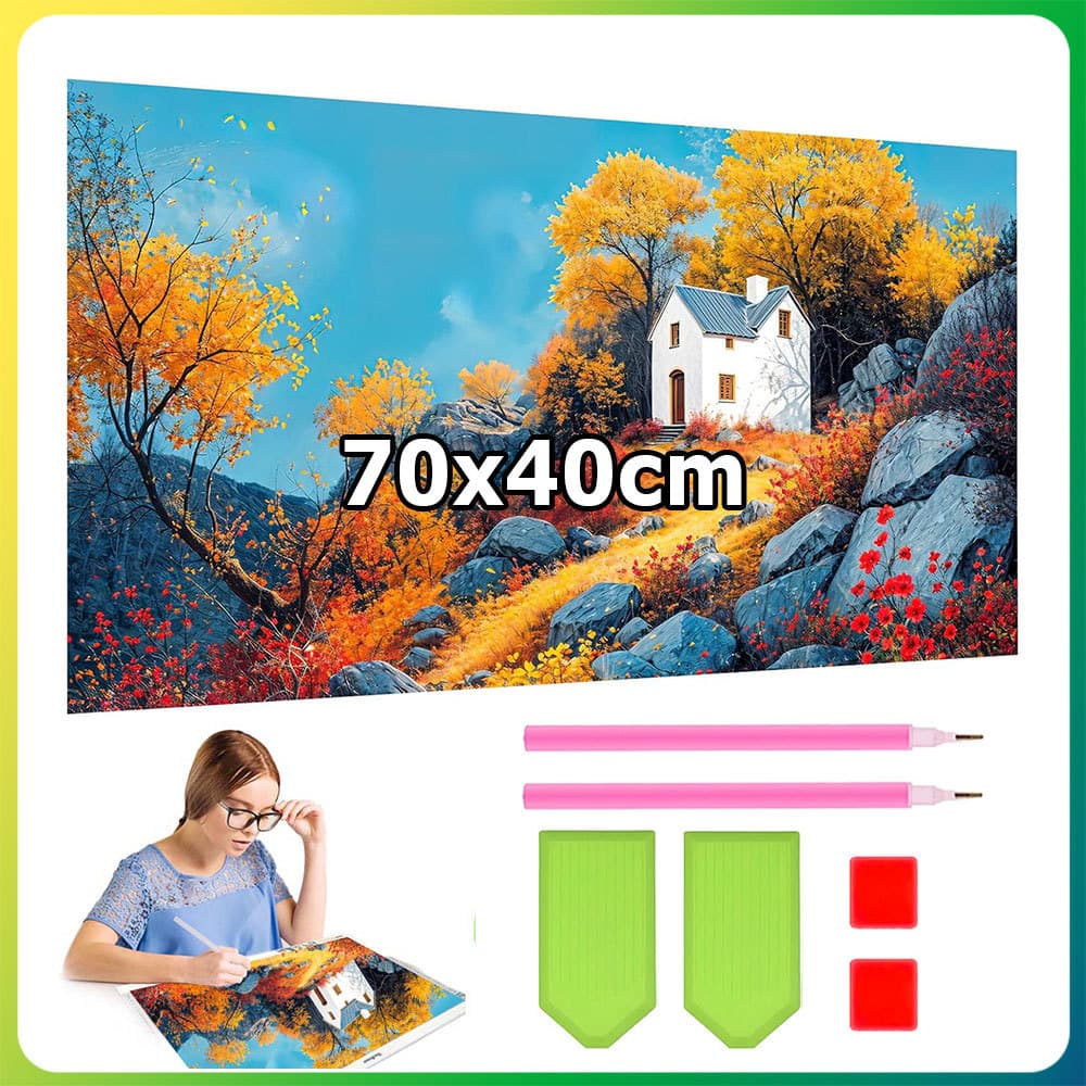 70x40cm Akiyama Xiaozhu Quadrado Pintura Diamante DIY Pintura Artesanal 5D Diamante Dot Pintura Decoração de Casa