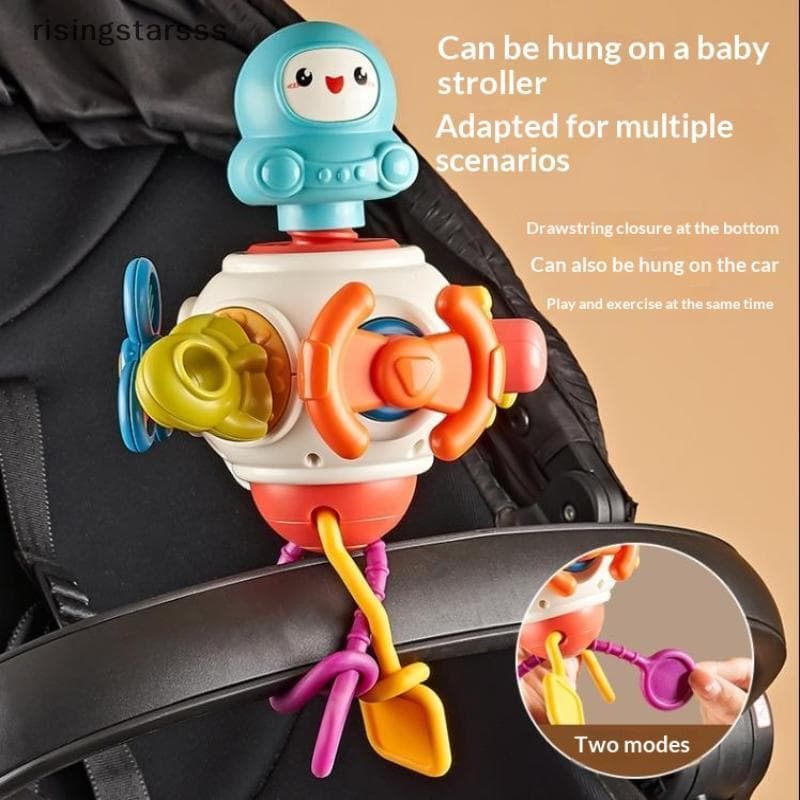 6 Em 1 Cubo Ocupado Bebê Sensorial Bola Brinquedo De Viagem Montessori Treinamento Tátil Brinquedos Educativos