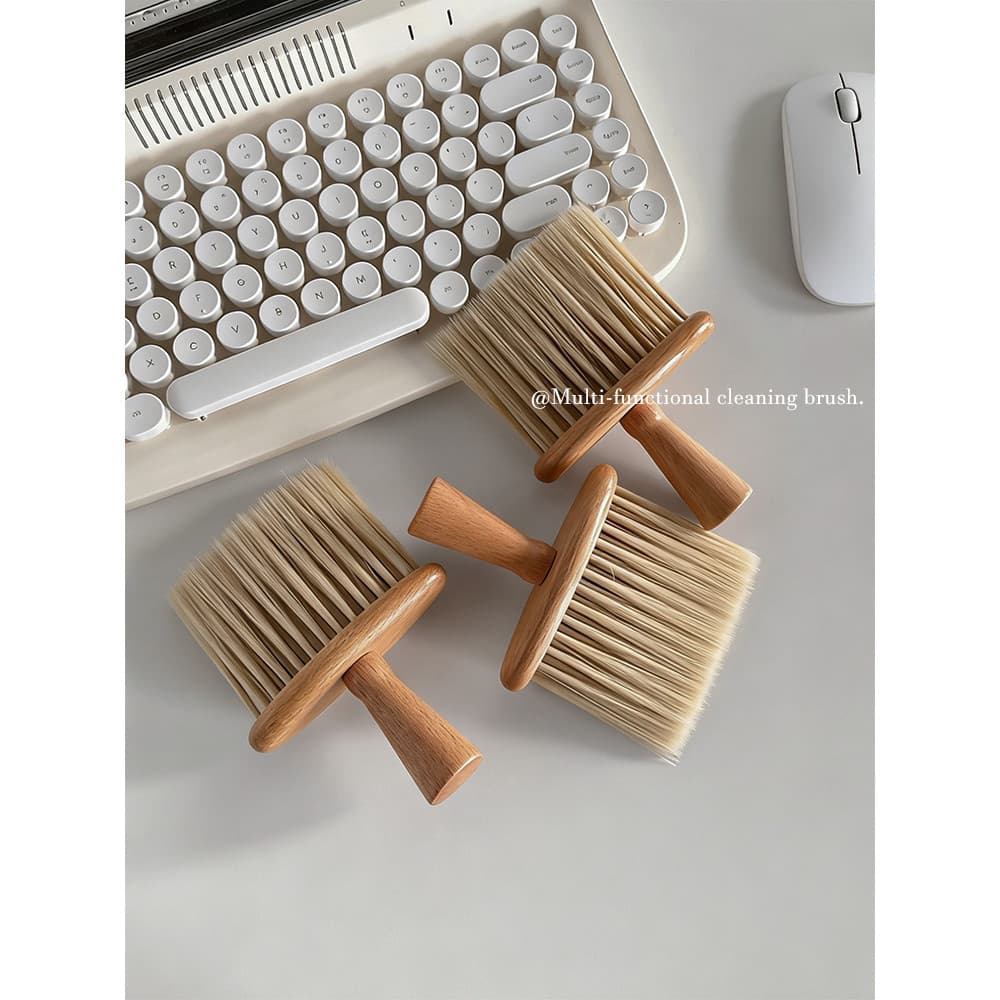 Ferramenta de limpeza de teclado faia escova macia multifuncional teclado mecânico lacuna limpeza de poeira ferramenta ú