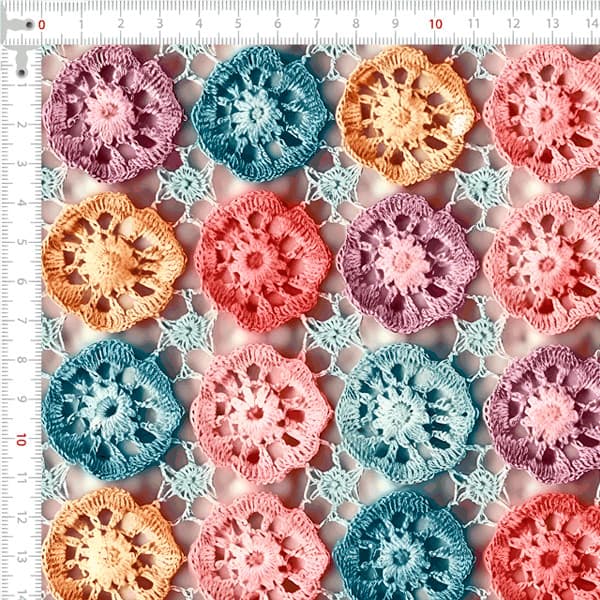 Tecido Sarja Impermeável 3D Crochê Retrô Patchwork Artesanato Pano Quilting Estojo Carteira