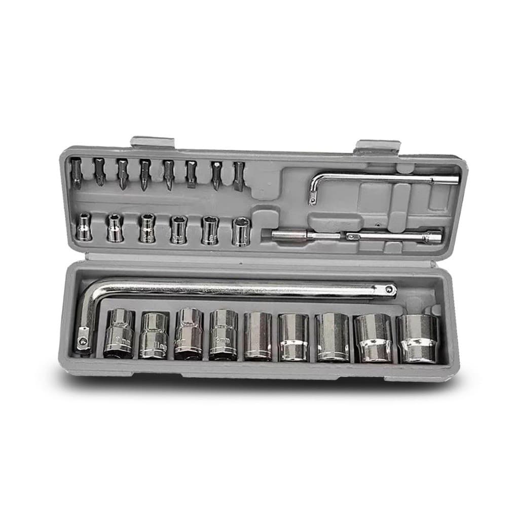 Kit De Ferramentas De Soquete Completo 27 Peças 8mm 21mm