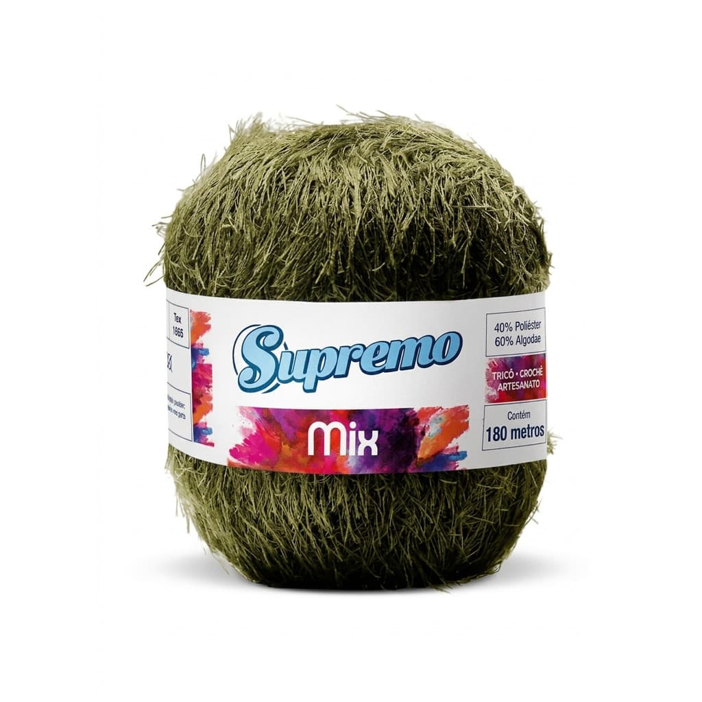 Barbante Mix 180m Algodao Poliester Colorido Resistente Para Artesanato Croche