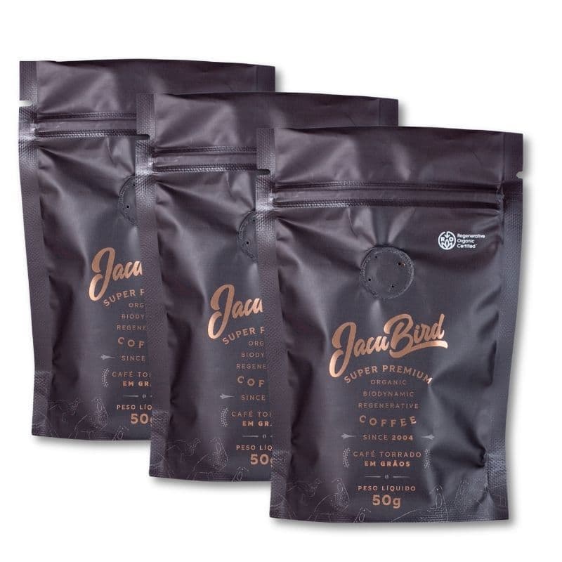 Café em grãos Jacu Bird Organico Camocim Kit 3 Packs 50g