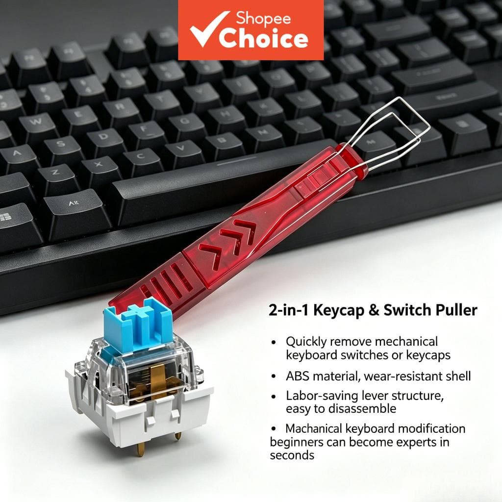 Interruptor ITLY Azul para Teclado Mecânico - Interruptor Clicável 3 Pinos, Kit de Chaves Personalizáveis para Teclado