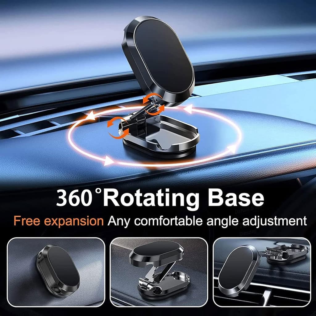 Suporte Magnético Para Telefone De 1 Unidade , Carro Com Rotação De 360 Móvel Painel De Controle , Smartphone , Berços A
