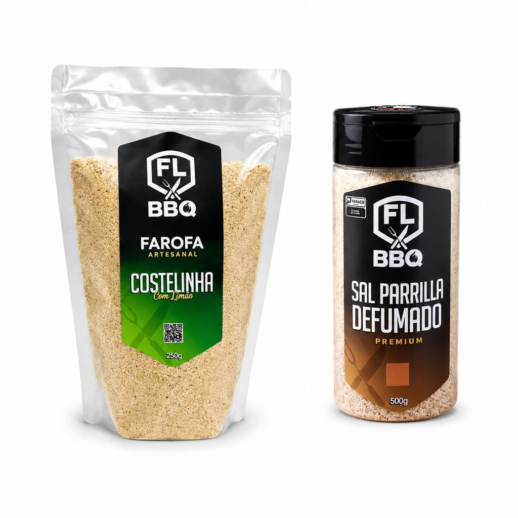 KIT FAROFA E SAL- COSTELINHA COM LIMÃO E DEFUMADO