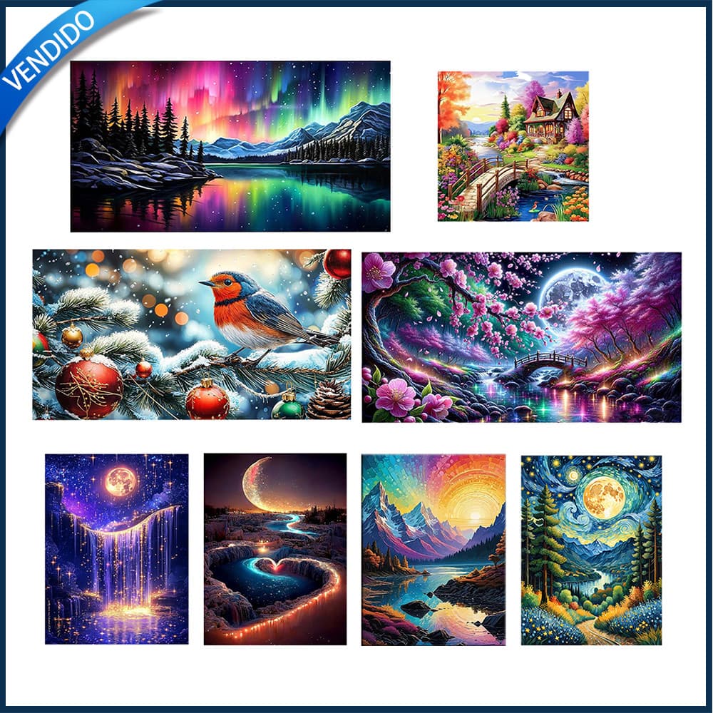 Kit de Pintura com Diamantes Pintura com Diamantes 5D quadrado ,Arte Terapêutica，Relaxante,Pintura de paisagem