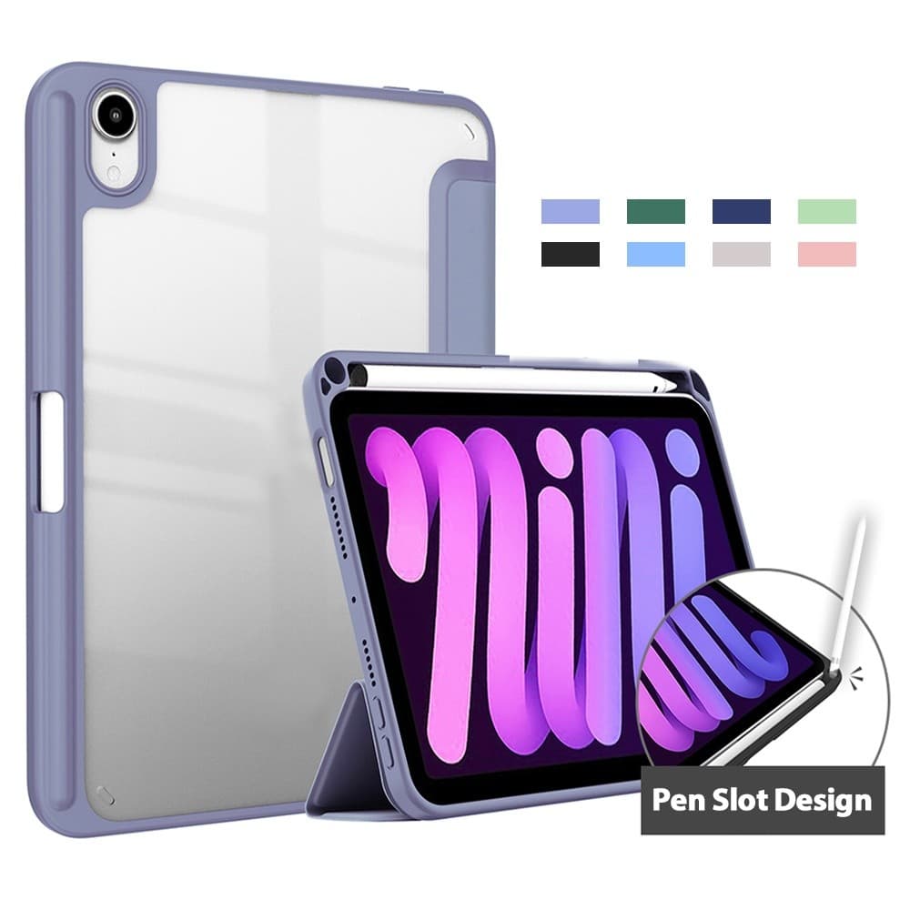 Capinha Tablet Samsung Tri Fold Acrilica Slot Caneta Smart Cover S6 Lite S9 S10 FE A9 Plus  A11+ 10.4 11pol