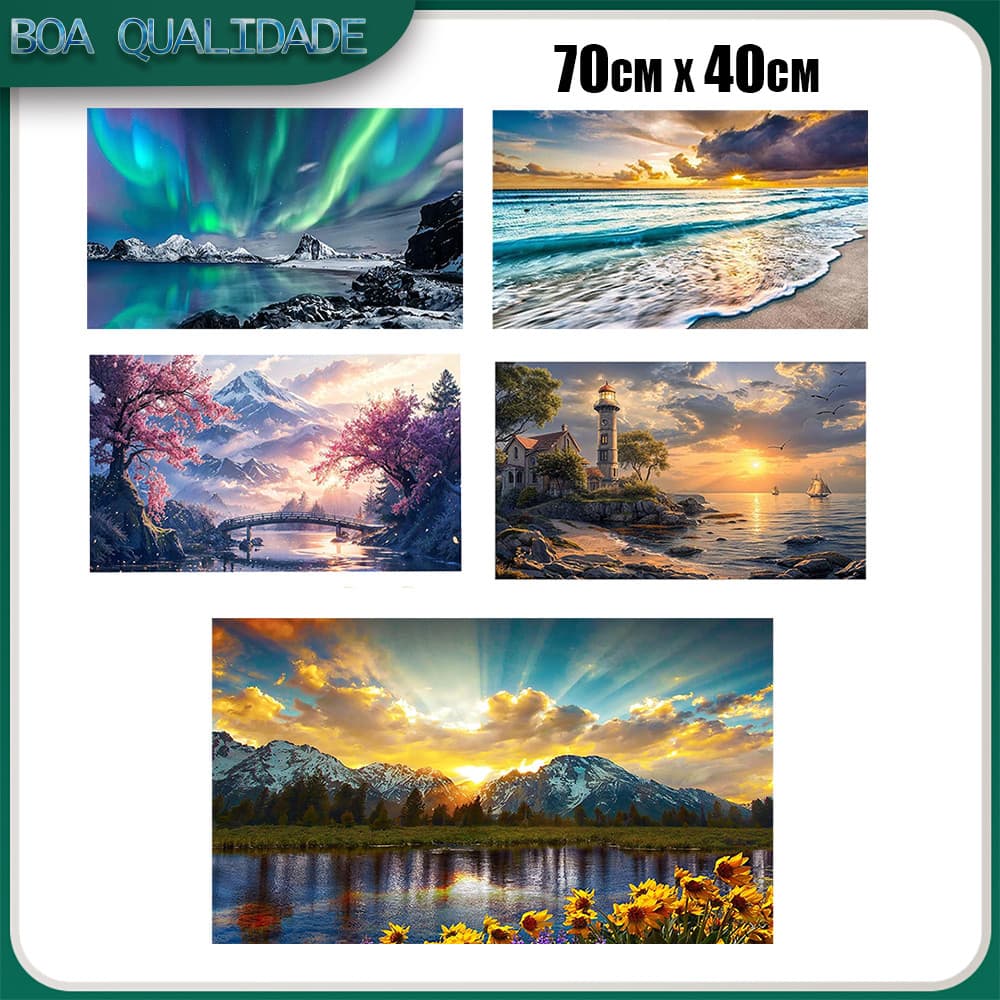 70x40 Pintura Diamante 5D Pintura De Diamante Pintura Com Diamante A Óleo 5D Diy Redondo Full Diamond Decorativa Pintad