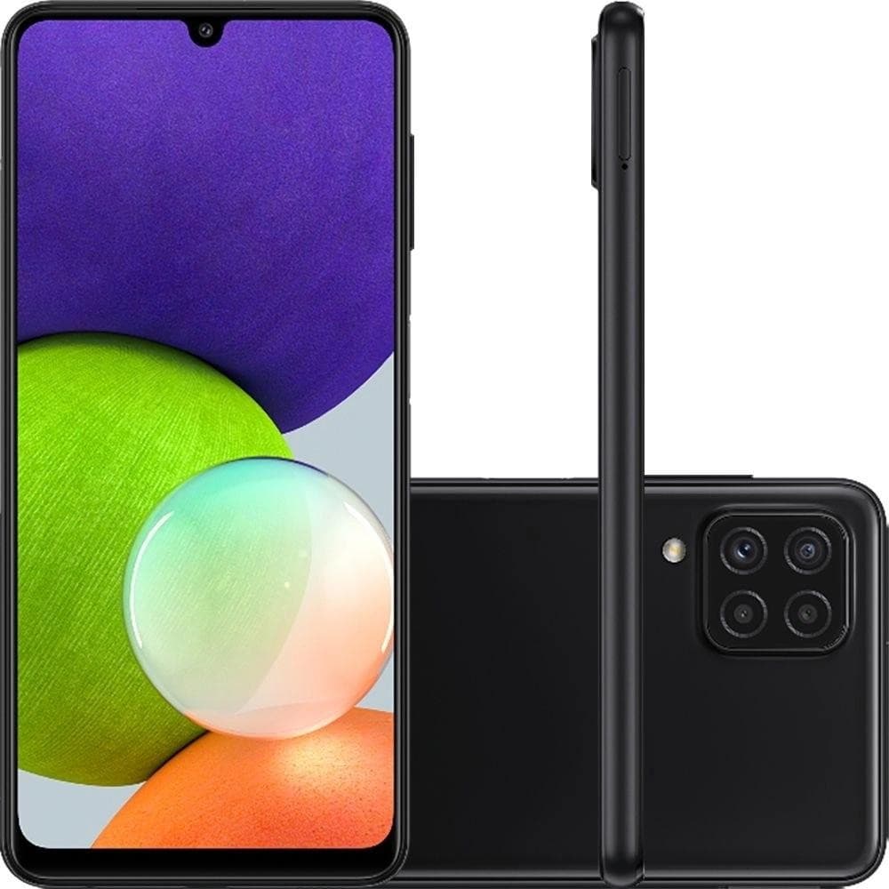 Usado: Galaxy A22 128GB Preto Muito Bom - Trocafy - Samsung