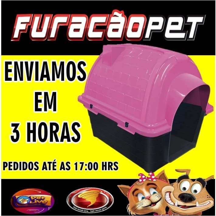 Casinha Cachorro Numero 3 -  Casa Cão Iglu Pet Com Proteção Raios UV - Furacão Pet Desmontável