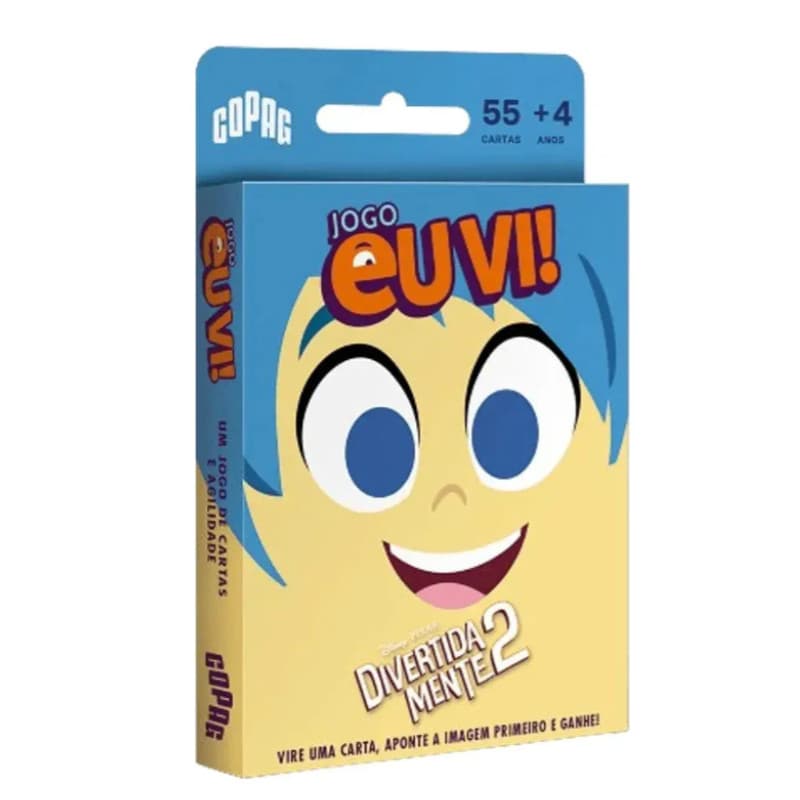 Jogo Eu Vi! Divertidamente 2 - Diversão, Agilidade e Muita Emoção Jogo de Cartas Amigos e Familia