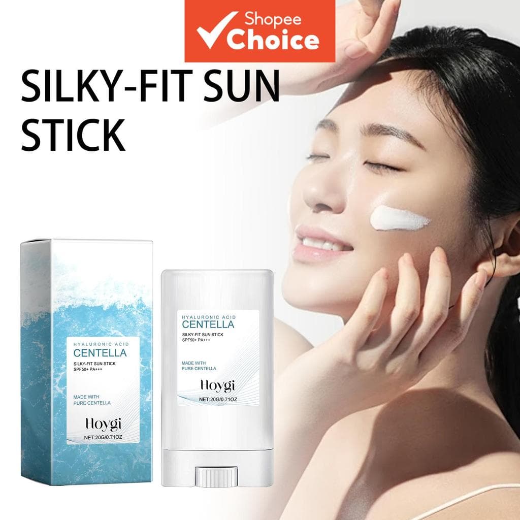 Bastão Solar Facial 20g com Ácido Hialurônico, SPF50 – Protetor Solar Mineral Hidratante com Centella e Cera de Abelha |