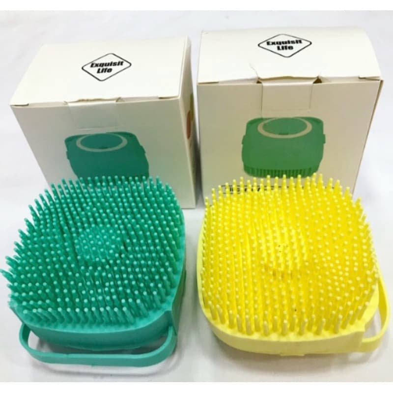 Pet Escova De Banho Com Entrada Para Shampoo