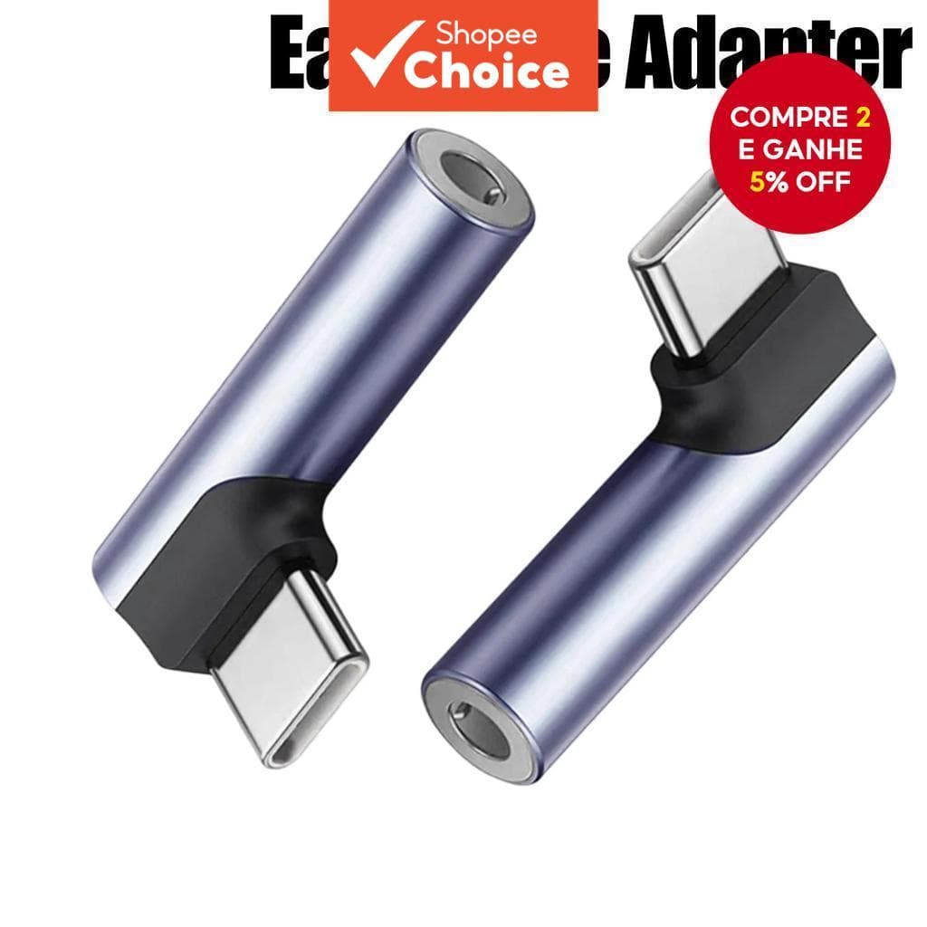 USB-C A 3.5 Mm 90 ° Adaptador De Fone De Ouvido HiFi Com Entrada De Cotovelo Para Samsung Xiaomi Android