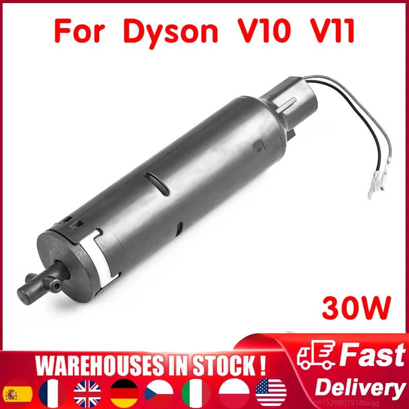 Motor Original de 30W para Aspirador Dyson V10 V11, Cabeça de Escova de Rolo Macio, Acessórios para Aspirador de Pó