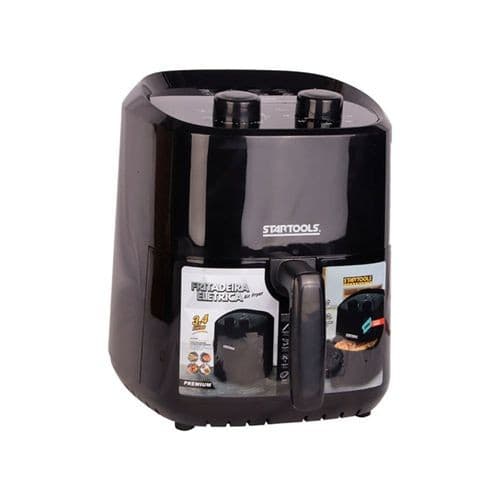 Fritadeira Elétrica Air Fryer Preta 127V 34 Litros Sem Óleo Saudável Cozinha Prática Rápida