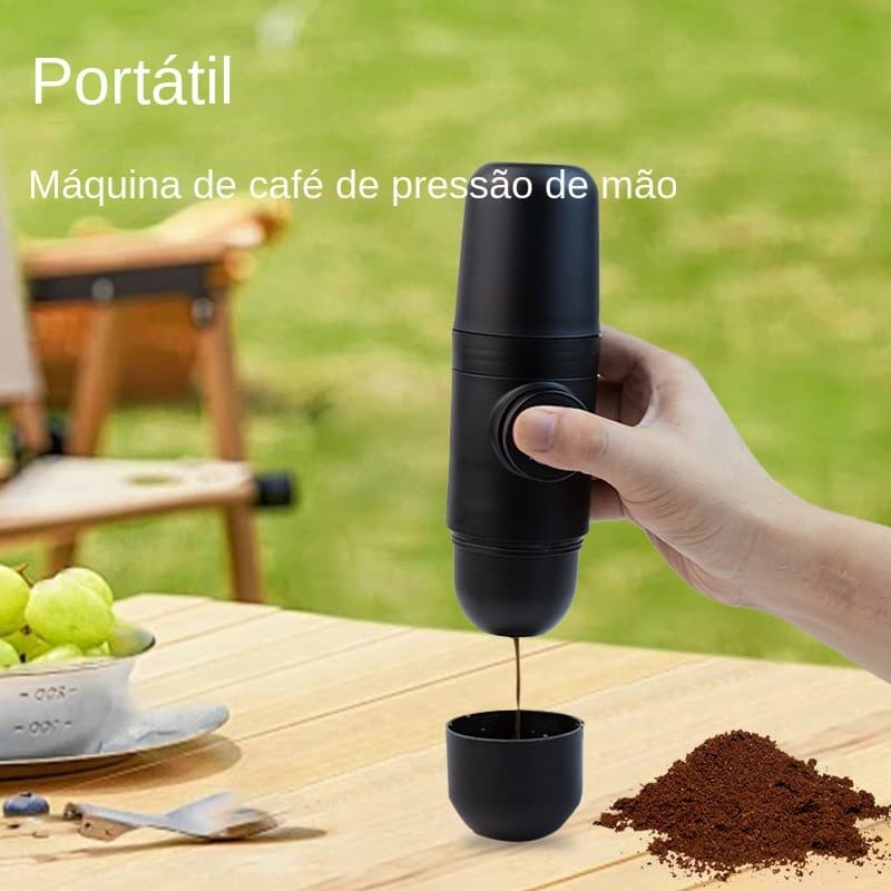 Máquina De Café Expresso Portátil Pequena manual KJ2764