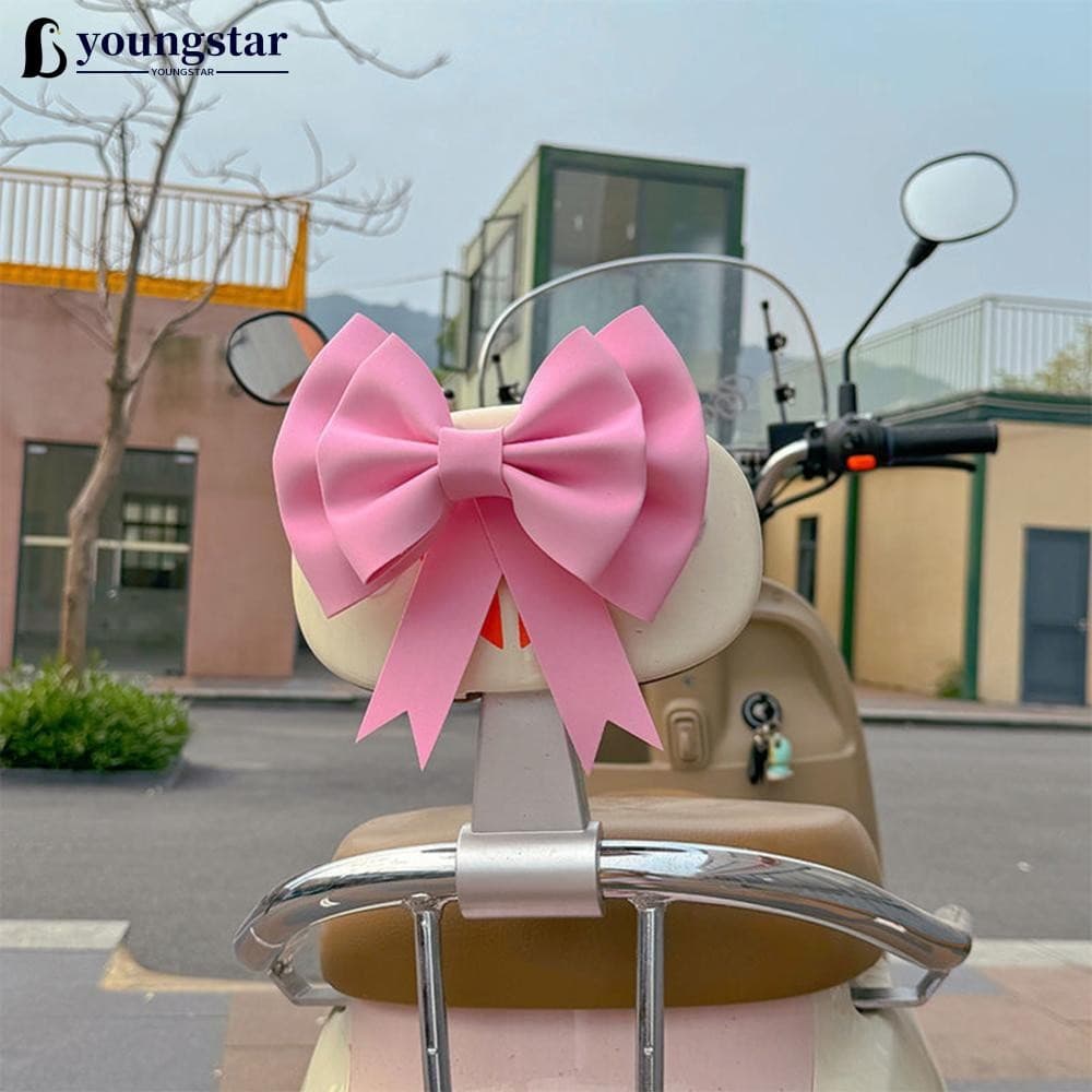 YST 1Pc Carro Motocicleta Corpo Capacete Decoração Bicicleta Elétrica Espelho Traseiro Ornamento PE Arco Para Motocross 