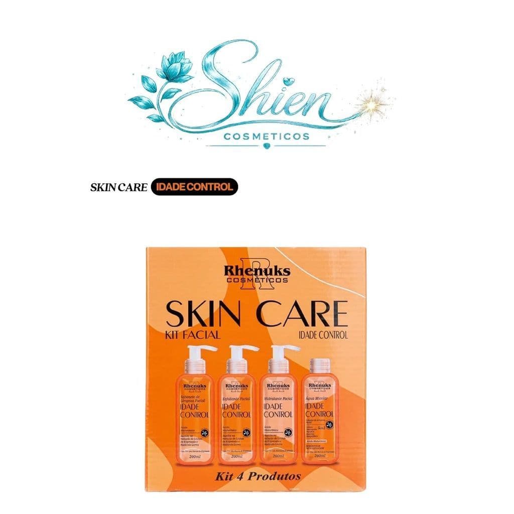 Kit Skin Care Anti Idade Com 4 Itens Rhenuks Cosméticos