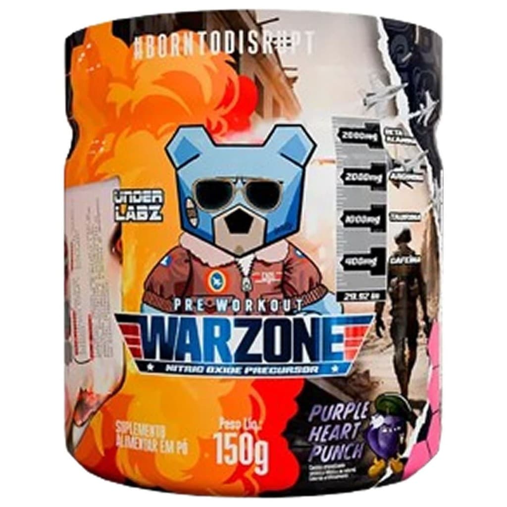 Warzone Pré-Treino - 150g Purple Heart Punch - Under Labz