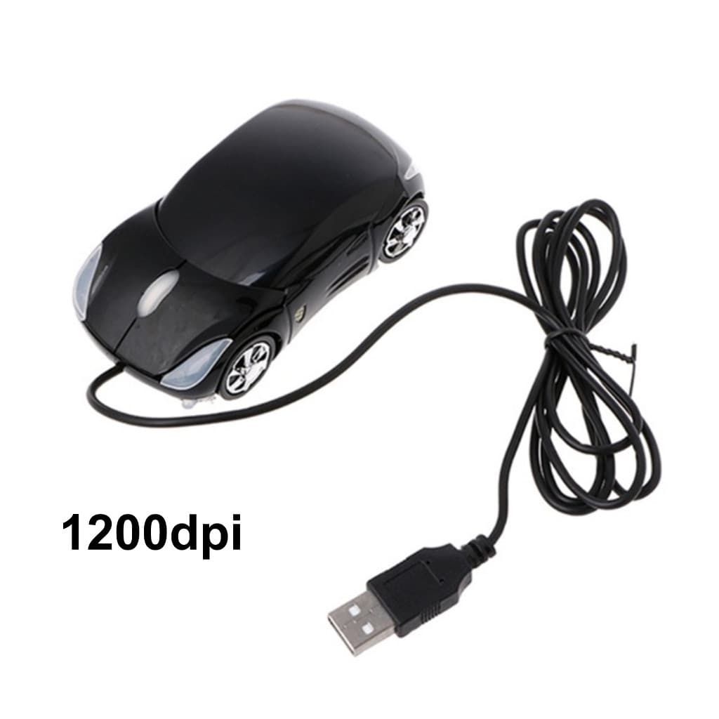 Mouse com Fio Carro Esportivo USB (Cor Aleatória/Sem Caixa)