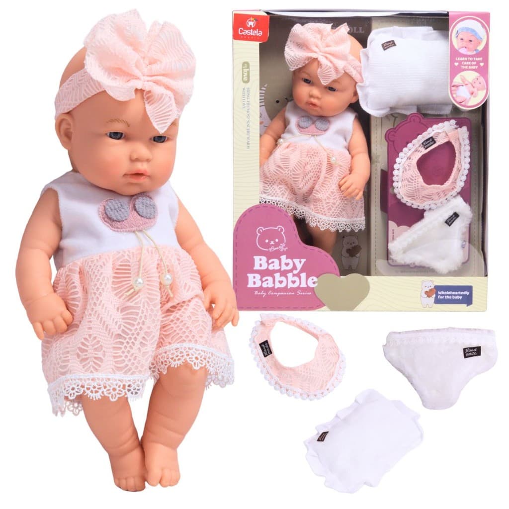 Boneca Bebe Reborn Articulada C/ Acessórios Castela