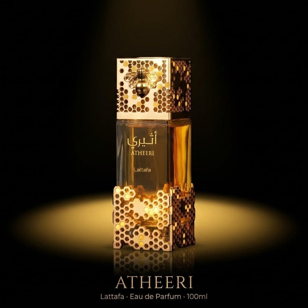 Lattafa Atheeri EDP Feminino Importado 100ml Original Árabe Floral Delicado Orquídea Baunilha Madeira Âmbar Luxo