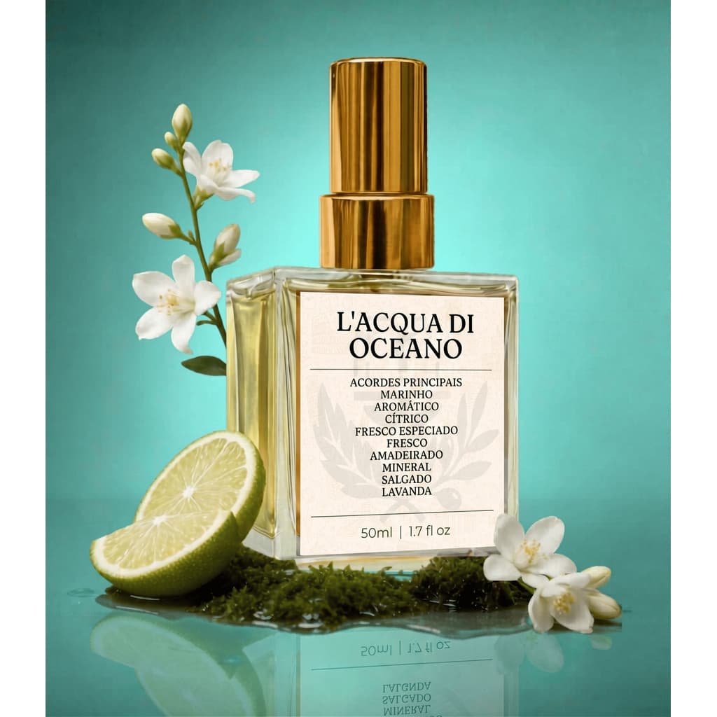 Perfume Masculino L'acqua di Oceano Contratipo Inspirado Importado Premium Alta Fixação Extrato 35%