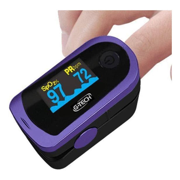 Oxímetro de Dedo Digital G-Tech Original Medidor de Saturação e Batimentos Cardíacos com Gráfico