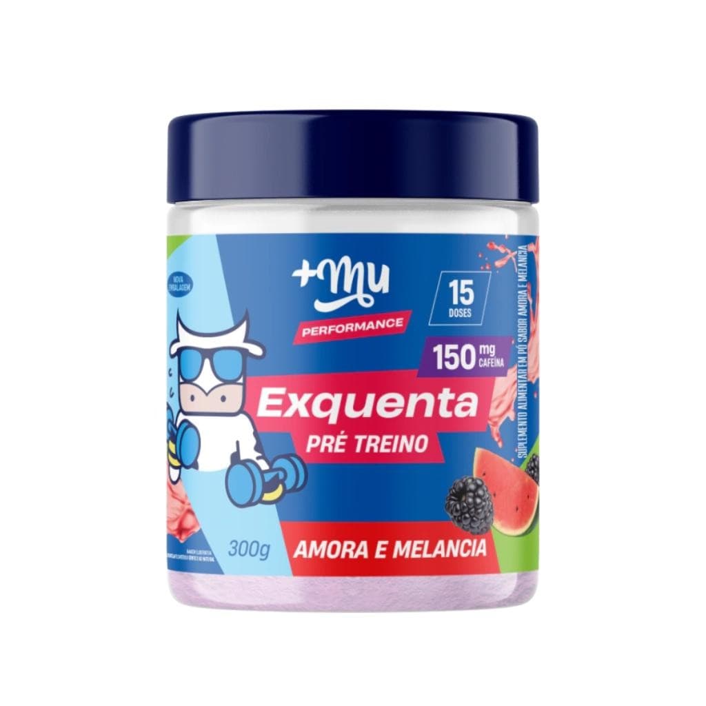 Exquenta Mais Mu Performance Pré-Treino Amora e Melancia | 300g