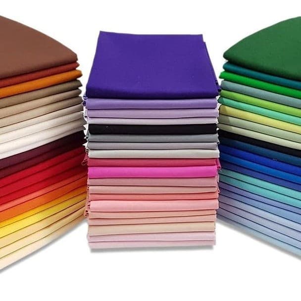 Tecido Tricoline Liso Várias Cores Pano Patchwork Artesanato 100% Algodão PREÇO POR MEIO METRO