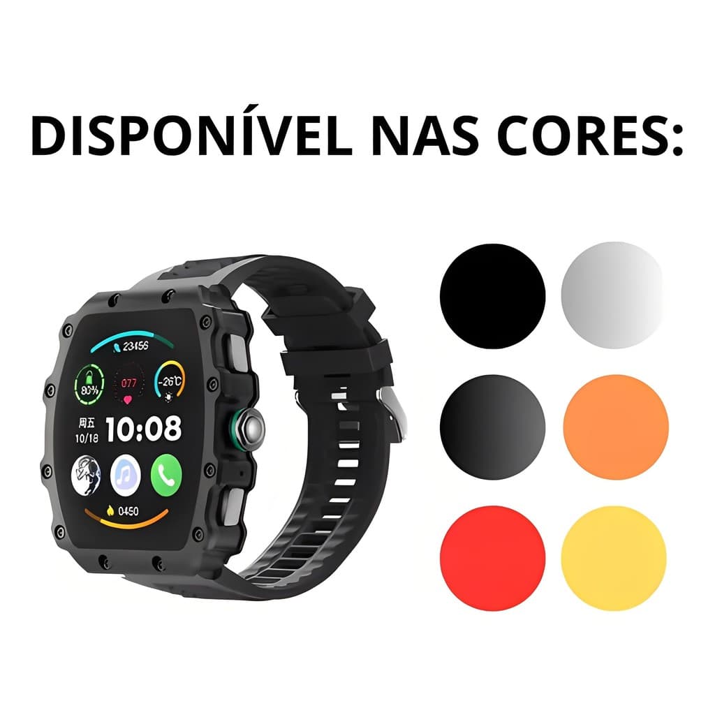 Smartwatch Bluetooth5.0 Monitor Frequência Cardíaca Pressão Arterial Sono Pulseira À Prova D'Água