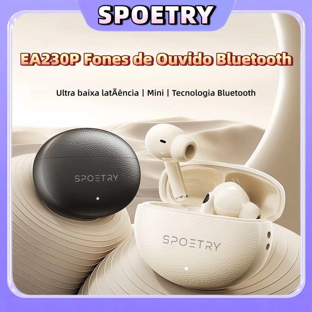 SPOETRY EA230P Fones de Ouvido Bluetooth Sem Fio In-ear Earbuds Fones de Ouvido Bluetooth